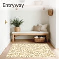 thumbnail image 3 of ODIKA 6'x9' Machine Washable Non-Slip Area Rug, Scroll Design Slip Resistant for Easy Maintenance High Traffic Rug, Beige, 468860, 3 of 5