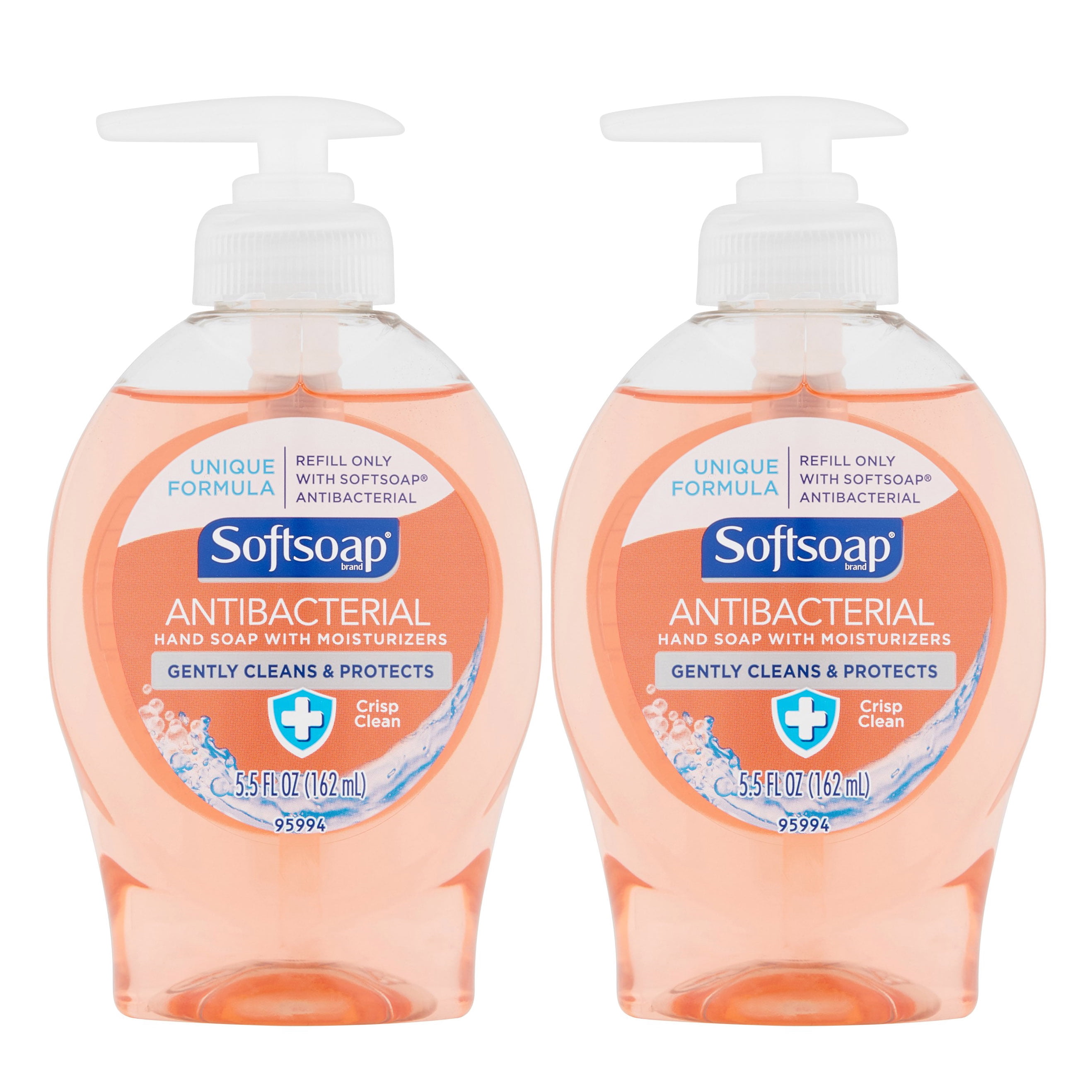 Softsoap Antibacterial Hand Soap, Crisp Clean, 5.5oz, 2 Pack - Walmart