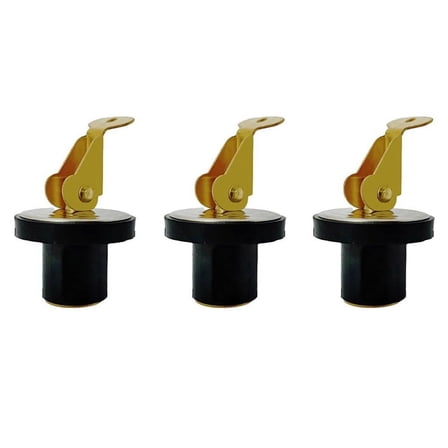 Marine Drain Plugs for Boats Snap Handle Plug Boat Brass Plumbing Fittings (5/8inch)