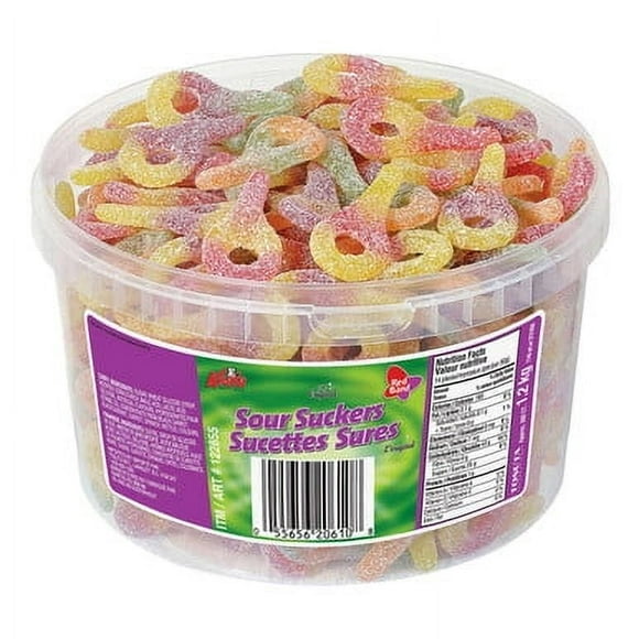 Red Band Sour Suckers Tub 300 Suckers 1.2 kg