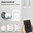 thumbnail image 4 of Interrupteur de Brise-Brise WiFi Maison Intelligente, Interrupteur de Brise-Brise Intelligent Contrôle par Application Fonction de Compte à Rebours Interrupteurs Intelligents Supportent Contrôle de Minuterie, 4 of 8
