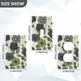 thumbnail image 7 of Yayeee Blank Wall Plate Cover 1-Gang 4.5"x2.7" Home Unused Decorative Outlet, Navy Flower, 7 of 7