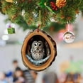 thumbnail image 3 of Animal Christmas Ornaments 2D Acrylic Hanging Decorations Colorful Forest Animal Designs for Christmas Tree Home Wall Decor Indoor Outdoor Bedroom Patio Seasonal Party Decorations, 3 of 3