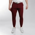 thumbnail image 5 of BKQCNKM Golf Pants Men Mens Dress Pants Wide Slim Pants Tight Casual Pants Breathable Pants Ankle Zip Slim Fit Joggers Mens Pants 1Pc Pant Red L, 5 of 8