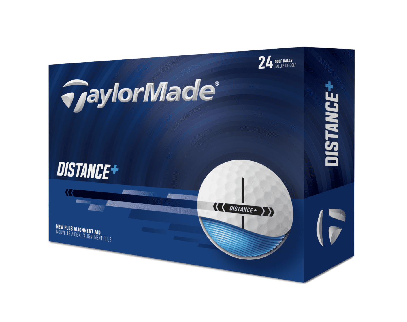 TaylorMade 2026 Distance Plus Double Dozen Golf Balls 24pk, White