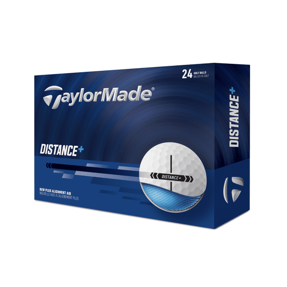 TaylorMade 2026 Distance Plus Double Dozen Golf Balls 24pk, White