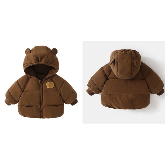 Toddler Winter Coat,Baby Girls Puffer Coat Bear Ear Cute Jackets Windproof Down Jacket for Baby Boys Child Down Jacket Baby Girl Clothes Winter