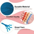 thumbnail image 3 of Uxcell 2Pcs Hilo de Ganchillo Azul Lago 4 Ply Hilo Acrílico 100g 197 Yardas, 3 of 6
