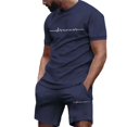 thumbnail image 5 of Conjunto de pantalones cortos con estampado de moda de verano 2024 para hombre, conjunto deportivo transpirable de secado rápido, conjunto de camiseta de manga corta, conjunto de jogging para hombre, 5 of 5