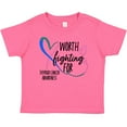thumbnail image 3 of Inktastic Thyroid Cancer Awareness Pink, Blue, Teal Heart Ribbon Boys or Girls Baby T-Shirt, 3 of 5