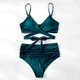 thumbnail image 2 of Traje de baño dividido para mujer a la moda, Bikini Sexy cruzado con estampado en la cintura Fridja nalpqowj54051, 2 of 4