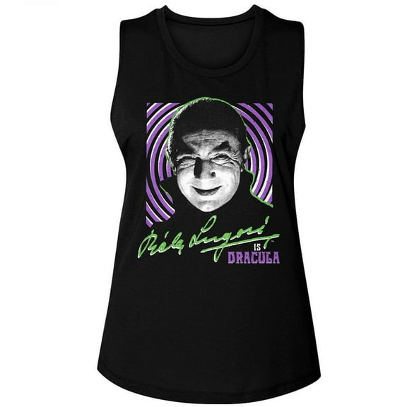 Bela Lugosi Dracula Hypnotic Black Women's Muscle Tank Top T-Shirt