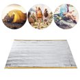 thumbnail image 4 of Tente d'Urgence Jetable Imperméable pour Animaux en Aluminium avec Films Laminés et Corde en Nylon pour Camping Randonnée Argent, 4 of 5