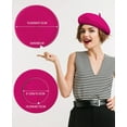 thumbnail image 5 of YooGuoGuo Wool Berets for Women - Classic French Beret Hats for Women and Kids, Solid Color Artist Style, 5 of 7