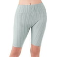 thumbnail image 4 of MixMatchy Women's Solid High Waist Luxury Scrunch Butt Lifting Biker Shorts, 4 of 5