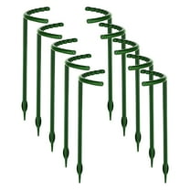 Plastic Plant Supports for Potted Climbing Vines, Tomatoes, and Flowers - 12-Pack Lightweight Garden Stakes