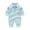 Light Blue, variant on Babys Girls Boys Knit Sweater Patchwork Spring Winter Long Sleeve Romper Jumpsuit Clothes Size:9-12 Months