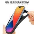 thumbnail image 3 of CoverON For Apple iPhone 15 Plus Case, Flexible Slim Lightweight TPU Minimal Phone Cover, Black, 3 of 7