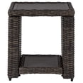 thumbnail image 2 of Signature Design by Ashley Grasson Lane Table d'Appoint Carrée pour Patio, Brun, 2 of 14