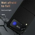 thumbnail image 5 of Dteck For Samsung Galaxy Z Flip4,Slim Hybrid Shockproof Folding Carbon Fiber Textrue Case Cover,Blacksilver, 5 of 6
