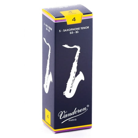 Vandoren Tenor Sax Traditional Reeds Strength #4; Box of 5