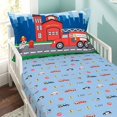 thumbnail image 1 of Juego de sábanas y fundas de almohada Everyday Kids Fire Police Rescue, 1 of 1