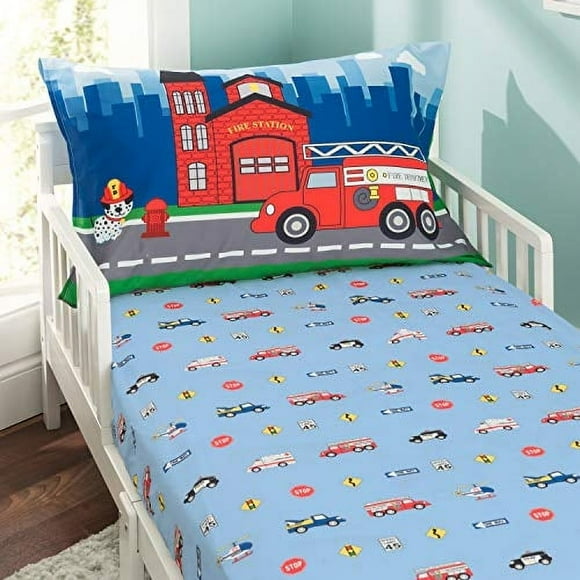 Juego de sábanas y fundas de almohada Everyday Kids Fire Police Rescue