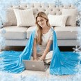 thumbnail image 3 of 1pc Cooling Blanket Suitable for Hot Sleepers & Night Sweats, Cooling Summer Quilt Air Conditioner Blanket, 3 of 6