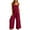 Red##1, variant on Jsaierl Linen Sets for Women 2 Piece Ladies Casual Suit Linen Shorts Sleeveless Top Vest Sleeveless Crewneck Top Shirt Suit
