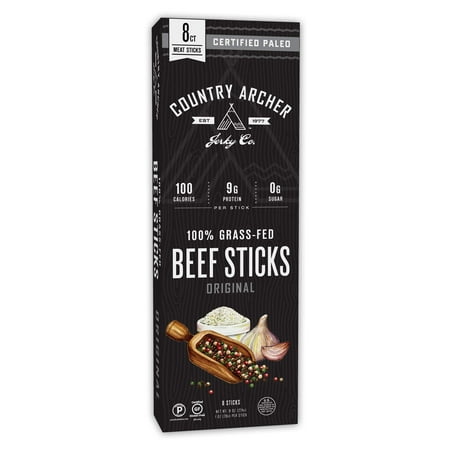 Country Archer Jerky Co. Beef Stick, Original, 1oz, (Best Beef Jerky Sticks)