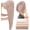Beige, Clay, Pink, Mauve, variant on 4 Packs Extra Large Microfiber Hair Towel Wrap for Women Super Absorbent & Quick Dry with Button for Curly Long & Short Hair Anti-Frizz