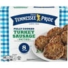 ODOM'S TENNESSEE PRIDE Frozen Turkey Sausage Patties, Fully Cooked, Microwavable Breakfast, 8 Count