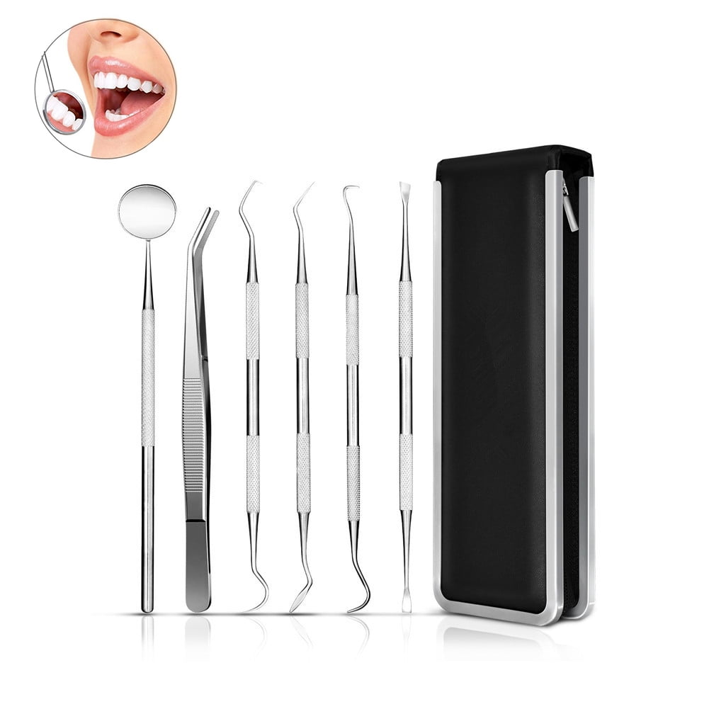 6 Pcs Dental Tools Stainless Steel Hygiene Explorer Probe Hook Pick