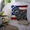 thumbnail image 3 of Carolines Treasures BB9677PW1414 Black Russian Terrier Patriotic Fabric Decorative Pillow  14Hx14W multicolor, 3 of 4