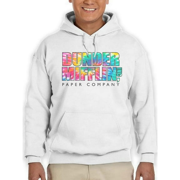 Dunder Mifflin Colorful Hoodie Men The Office, Male Small