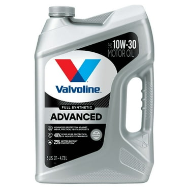 Valvoline Advanced Full Synthetic 10W-30 Motor Oil 5 QT, Case of 3