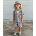 thumbnail image 3 of Olive Loves Apple 5th Birthday Rocket Astronaut Themed T-Shirts with Moon Balloon and Planets for Boys and Girls Granite Heather Shirt 4T, 3 of 5