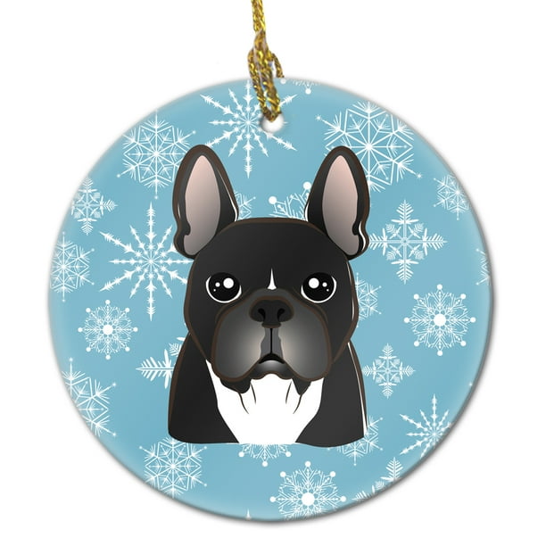 Snowflake French Bulldog Ceramic Ornament Walmart Com