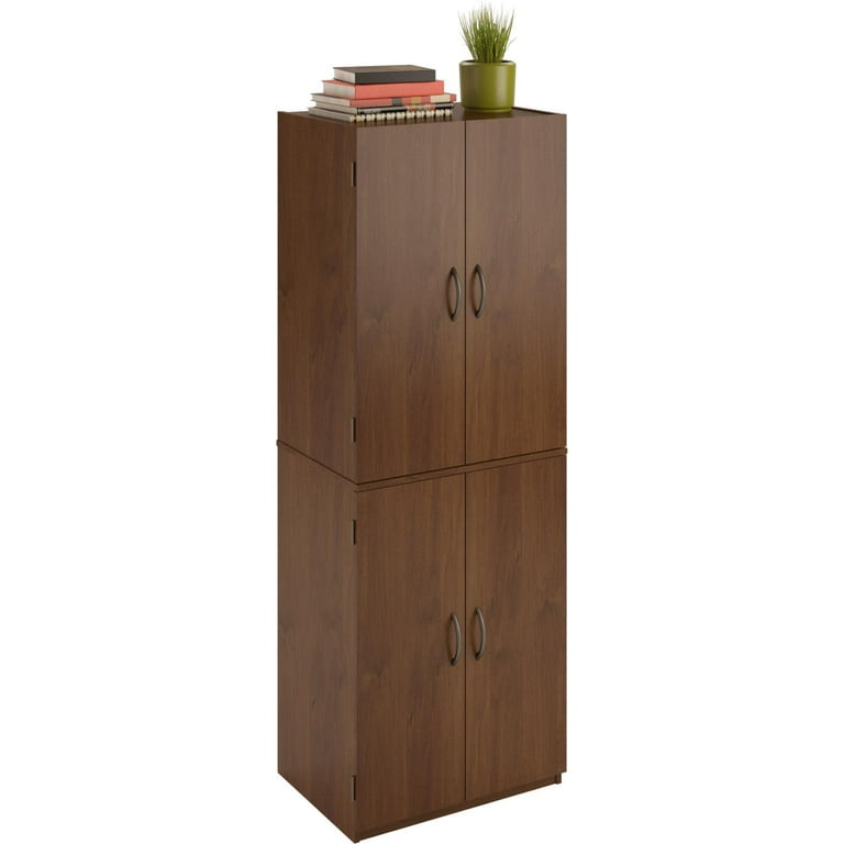 Mainstays 4-Door 5' Storage Cabinet, Walnut