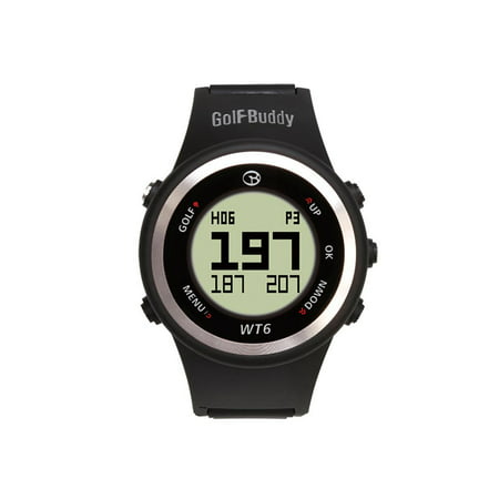 Golf Buddy WT6 Distance Tracking Golf Range GPS Rangefinder Wear Watch, (Best Golf Distance App)