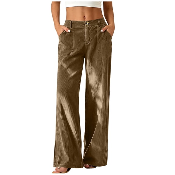Drses Fall Winter Flowy Loose Palazzo Pants for Women, High Waist Striped Casual Lounge Trousers, Versatile Wide Leg Slacks for Travel Vacation Casual Daily Outfits Multi Neutral Stripes