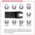 thumbnail image 2 of NewSoul1us 50PCS Wood Oscillating Tool Blades Universal Quick Release Saw Blades, Multi-Tool Blades, Fits Fein Multimast, 2 of 6