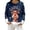 Dark Blue, variant on Festive Print Cozy Flannel Pullover Sweater For Casual Long Sleeve Crewneck Holiday Top Soft Warm Winter Knitwear