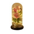 thumbnail image 3 of Light-Up Eternal Rose Dome - Preserved Real Touch Flower in Glass Dome with LED Illuminated Base, Elegant Home Decor & Gift for Her for Anniversary, Valentine's Day, Birthday, 3 of 8