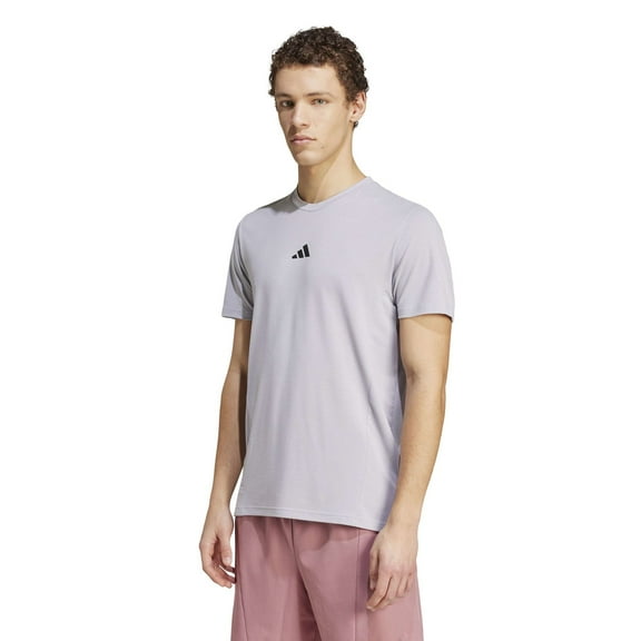 Men's adidas Designed for Training Workout T-Shirt Color: Glory Grey Mel Size: L