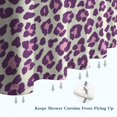 thumbnail image 6 of Light Green and Purple Of Leopard Print Shower Curtain 72"x84" ,Bathroom Decorative Shower Curtains Set with 12 Hooks,Modern Waterproof Washable Shower Curtain, 6 of 6