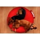 thumbnail image 2 of Puff Baggy Round Pet M/L Red 90 x 90 x 12 cm Baggy Puff Baggy Round Pet M/L Red 90 x 90 x 12 cm, 2 of 2