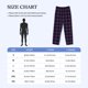 thumbnail image 4 of Balery Purple Black Plaid Pantalones de pijama para hombre, pijama ultraligero, pantalón de descanso-Large, 4 of 6