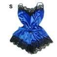 thumbnail image 1 of Maoww Femmes Sexy Dentelle Maille Pyjama Ensemble Bandoulière Réglable Haut et Short, 1 of 8