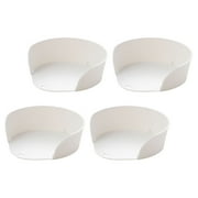 4 Pcs Side Dish Storage Veggie Tray Hot Pot Dining Ware Containers for Food Food Serving Tray Vegetable Plate